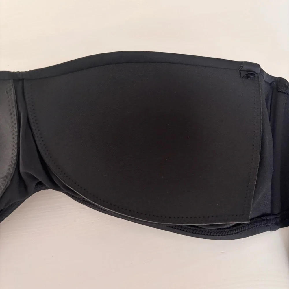 KONA SOL Twist Ruched Bandeau Bikini Top Sz L NWT - Picture 10 of 10